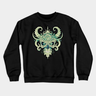 Human skull art Crewneck Sweatshirt